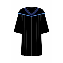 Custom made bachelor's robe, School of humanities, City University of Macao, dark blue shawl robe, graduation robe uniform store DA303 Custom made bachelor's robe, School of humanities, City University of Macao, dark blue shawl robe, graduation robe uniform store DA303
